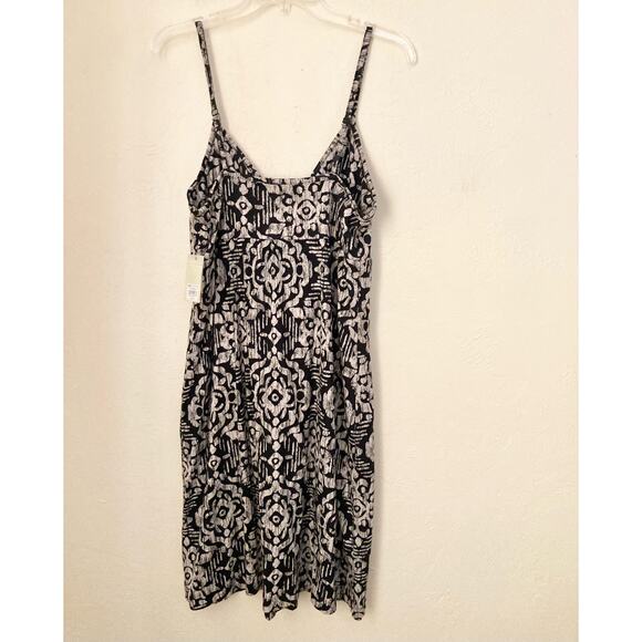 Sonoma Life + Style Women's Dress Size M Black Tan Sleeveless Tribal Print NWT - Picture 6 of 6